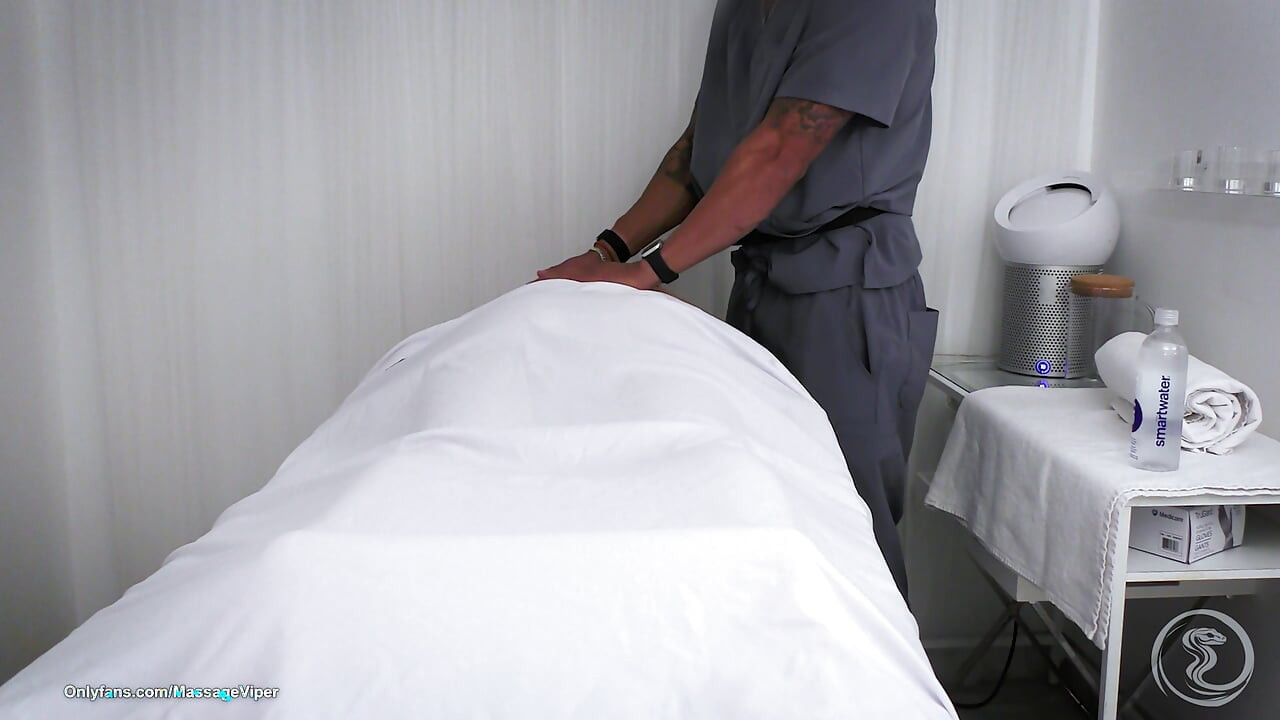 Busty Client Spreads Legs On Massage Table  69, Facesitting, Doggy Style & Facial Tit Cumshot