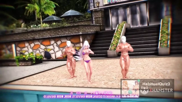 MMD R18 хошу кошитантанский секс-танец с нижними - 3d хентай