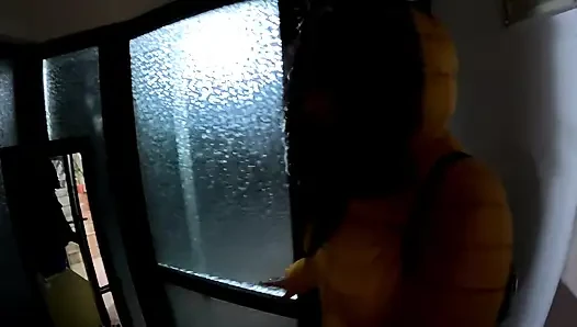 Parlak sarı delici sakso - amcık kuralı gömlek ve kıyafetlerime çifte boşalma