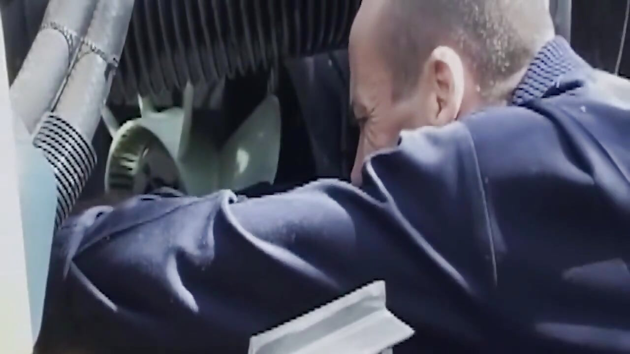 Mature Brunette MILF Gets Facial After Bus Fuck
