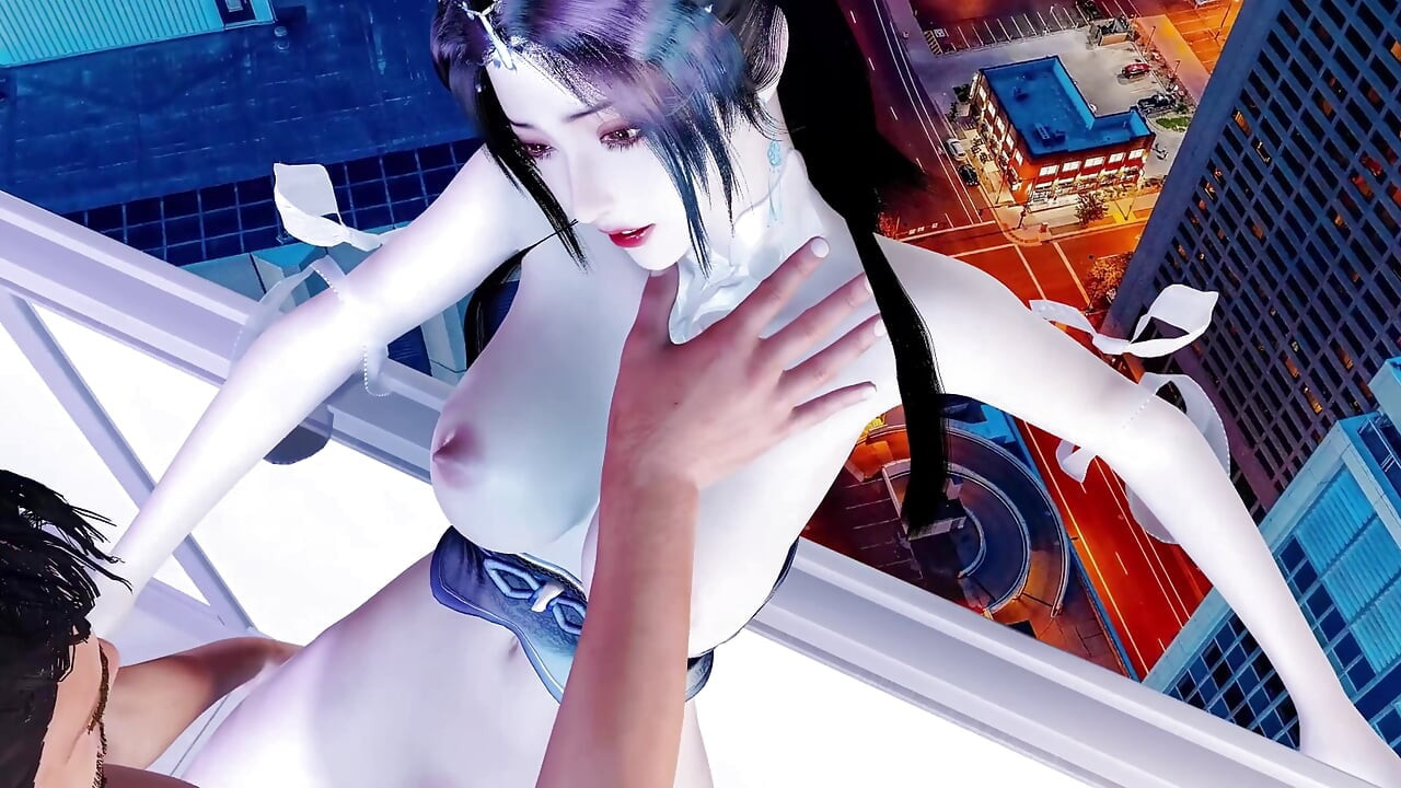 3d tetona puta cosplay babe follada en el baño