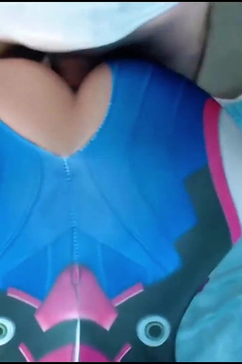 Emanuelly Raquel as Dva Cosplay Fucking and Sucking Cum in Mouth