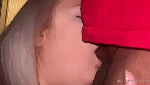 Sucking a small black dick