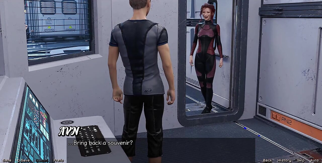 Stranded in Space - Holding Hands with Asian Scientist MILF