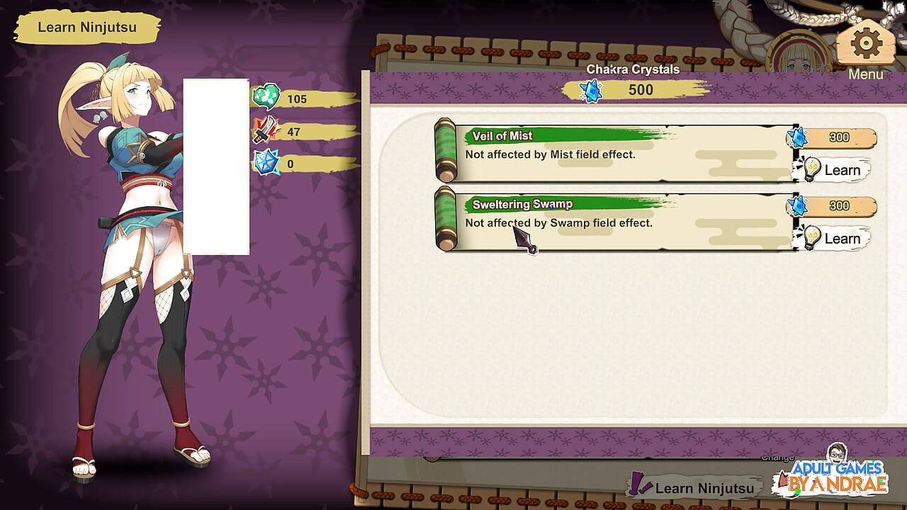 Flee, My Elven Ninja! 3D Gameplay Part 2 - Lizet's Training and Exploration Begins