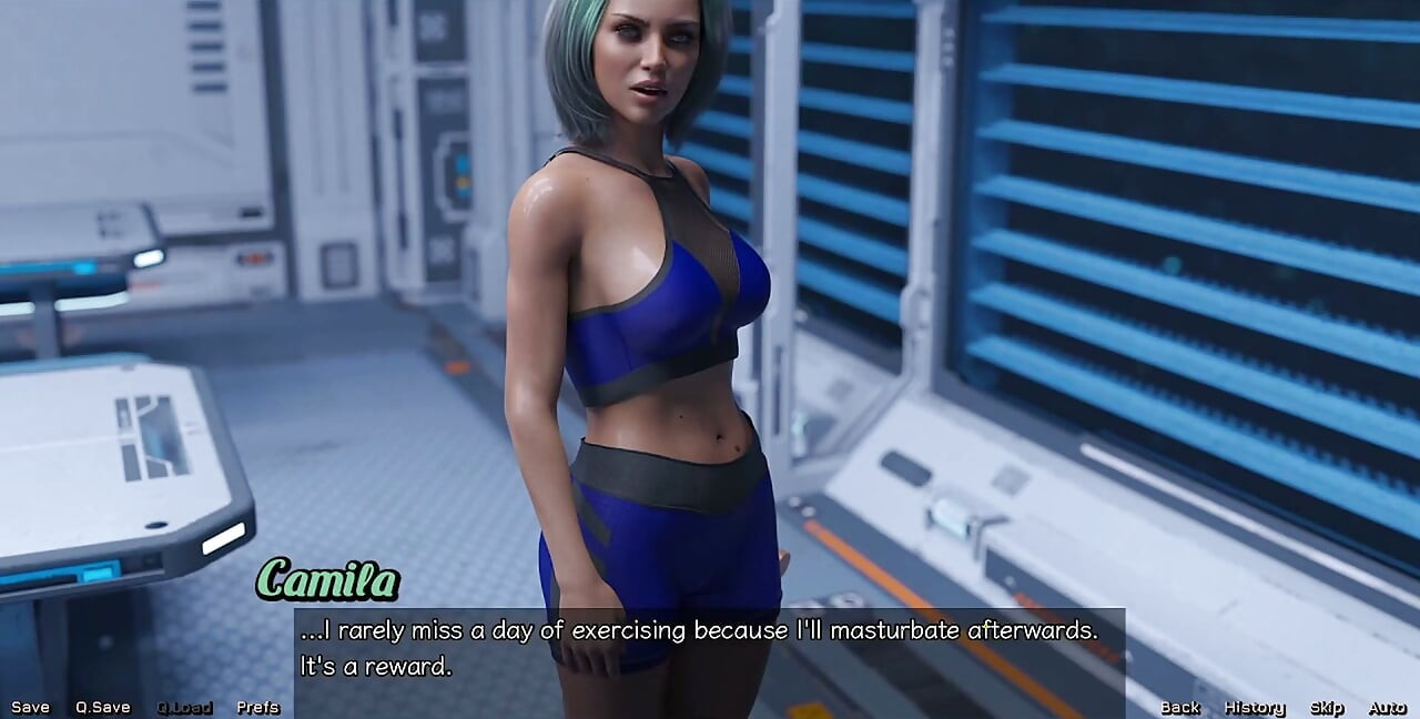 Stranded in Space - Hard Talk with Femdom Military Girl