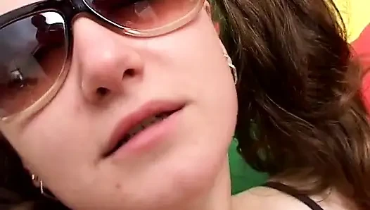 Just 18, she is so young but she need something inside her young holes