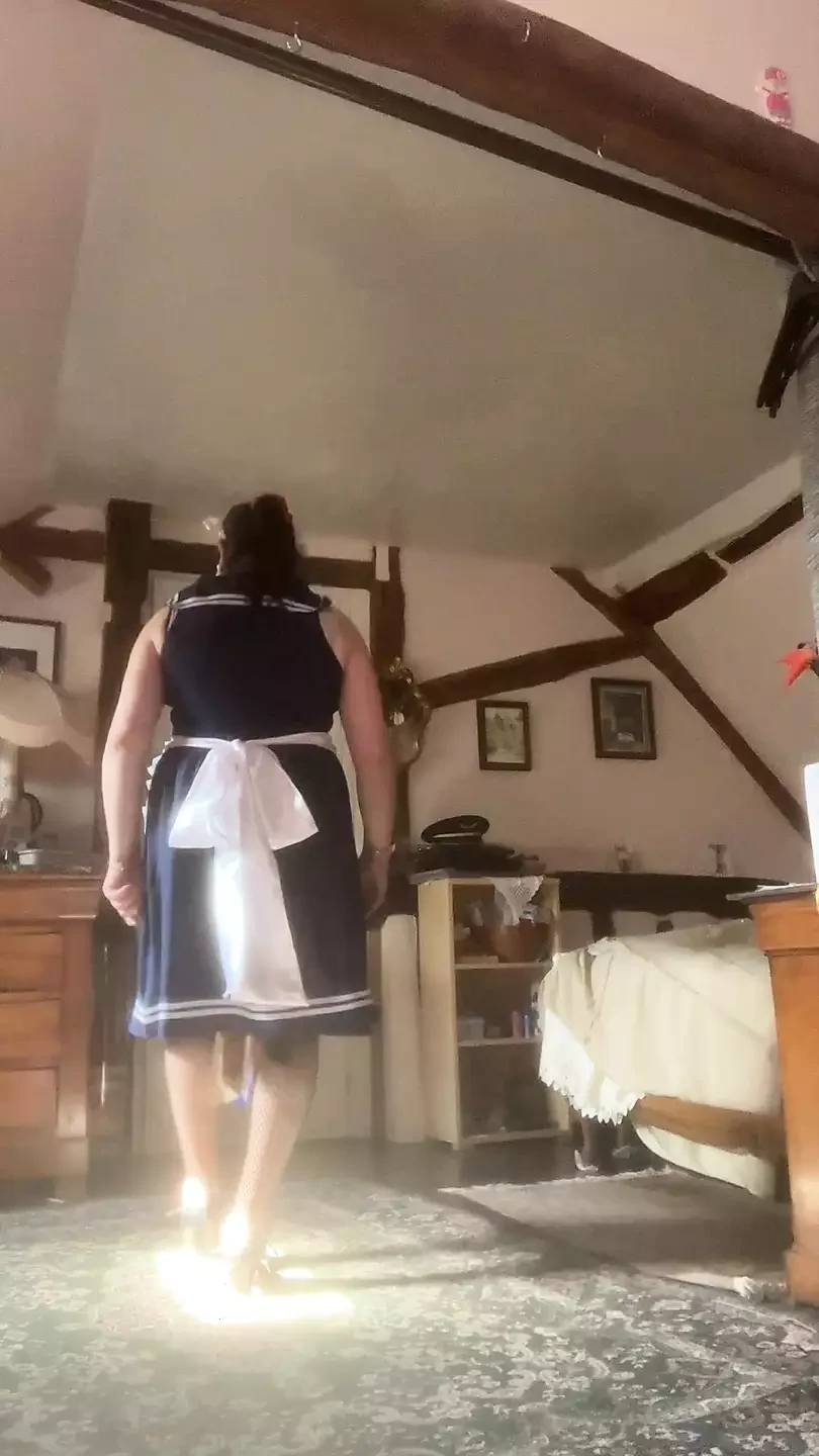 In cosplay matroosoutfit
