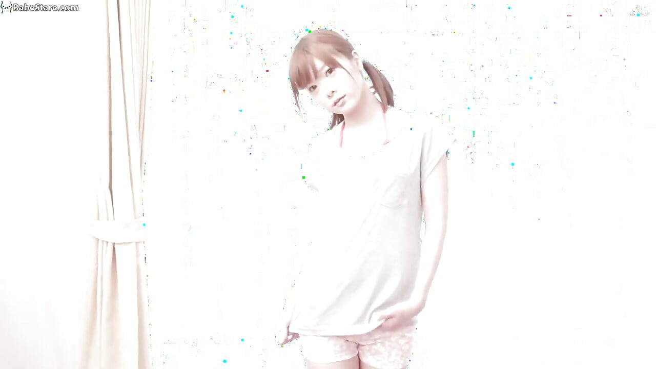 Cute and doe-eyed Asian teases you
