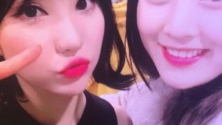 Подруга подружки дважды, партнер - Eunha X Jihyo, трибьют спермы