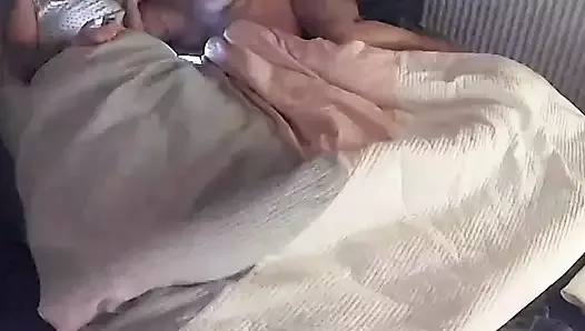 Step son naked in bed with step mom