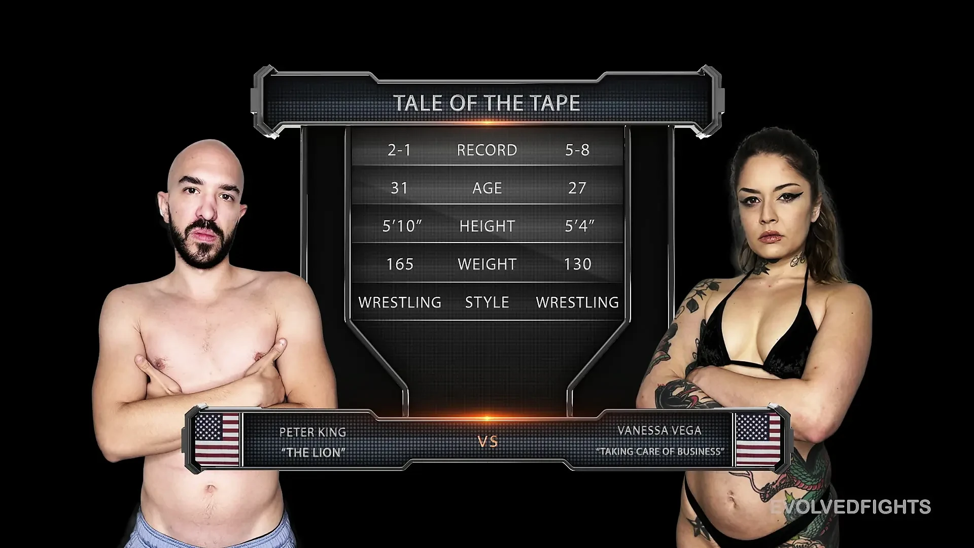 Vanessa Vega vs Peter King - Ring Veteran Vanessa Cuba Menggoda caranya untuk kemenangan