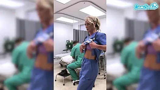 Fit MILF Nurse Gets Fired for Masturbating in the Hospital