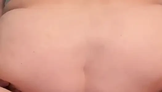 Bouncing on son in laws fat dick with my pussy and asshole and leaking huge cum load out my gaping asshole