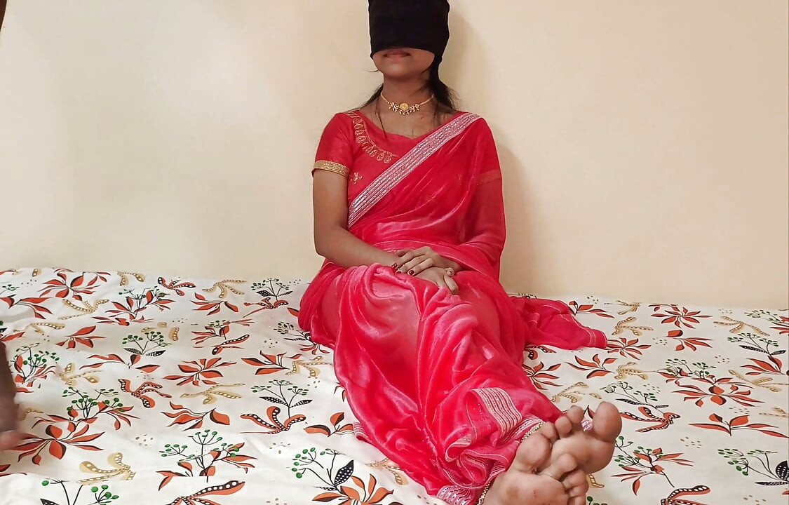 India college girlfriend festival day red saree