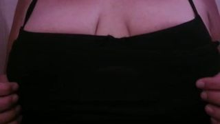 My tits teased, licked and creamed
