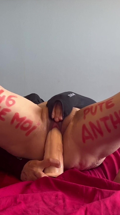 Dedication TTBM46 Fuck me like a slut I dildo my whore pussy for your cock Insult me and treat me like a ballless | Clip 1