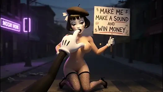 A stranger played a game with me, won money and had sex.