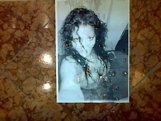 Hot cum tribute on picture of Serbian girl Lidija