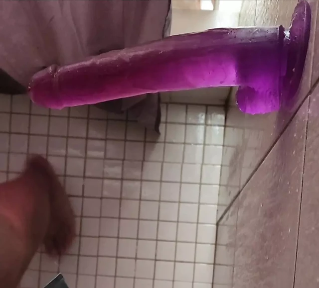 Purple Shower Toy in My Thicc Booty