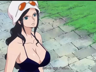 Nami e Nico Robin fanno sesso con le tette sexy