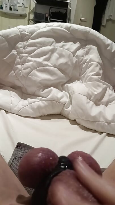Jerking off with passion