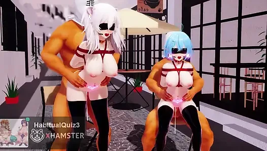 mmd r18 Shishi Lamy Heart Pie Dance hall fuck hard dildo ahegao sex dance public gangbang 3d hentai