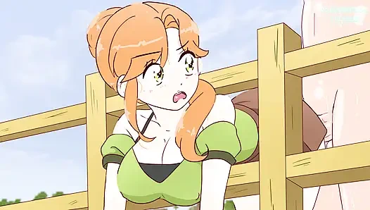 Alex bilerek tel örgüye sıkıştı ve Steve onu sikti! Hentai (porno anime seks )4k 2026