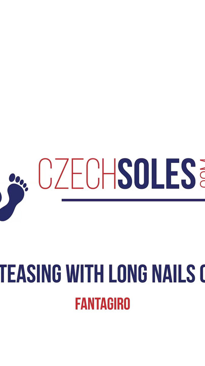 Foot Fetish Teasing with Long Nails on Long Toes
