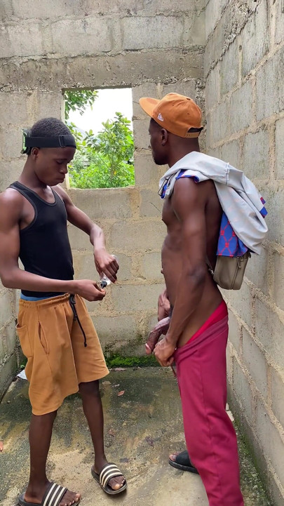 Twink Caught Me Stroking My Dick Outside