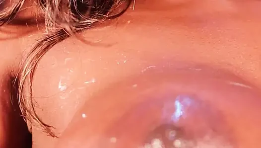 Lola black xXX geölt, große schwarze ebenholz-möpse