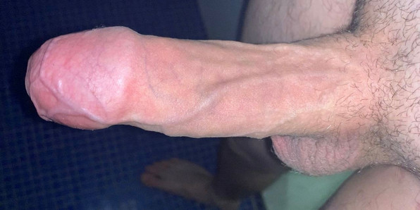 Jerking off a big dick and shooting abundantly