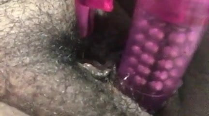 Slut fucks herself