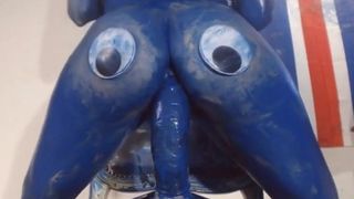 Monstro vibrador azul