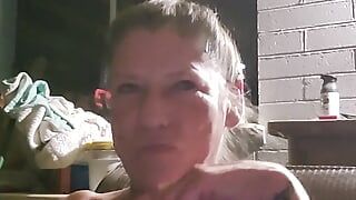 Horny Cougar Milf Masturbates and squirts outside