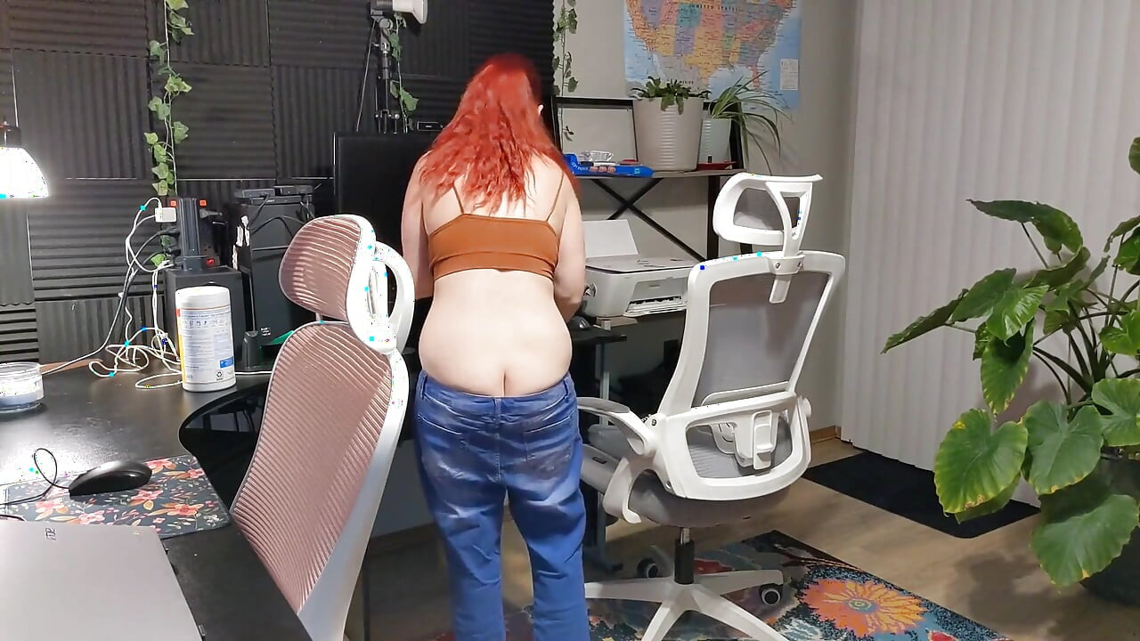 Buttcrack Utsatt Dammande Hemmakontor