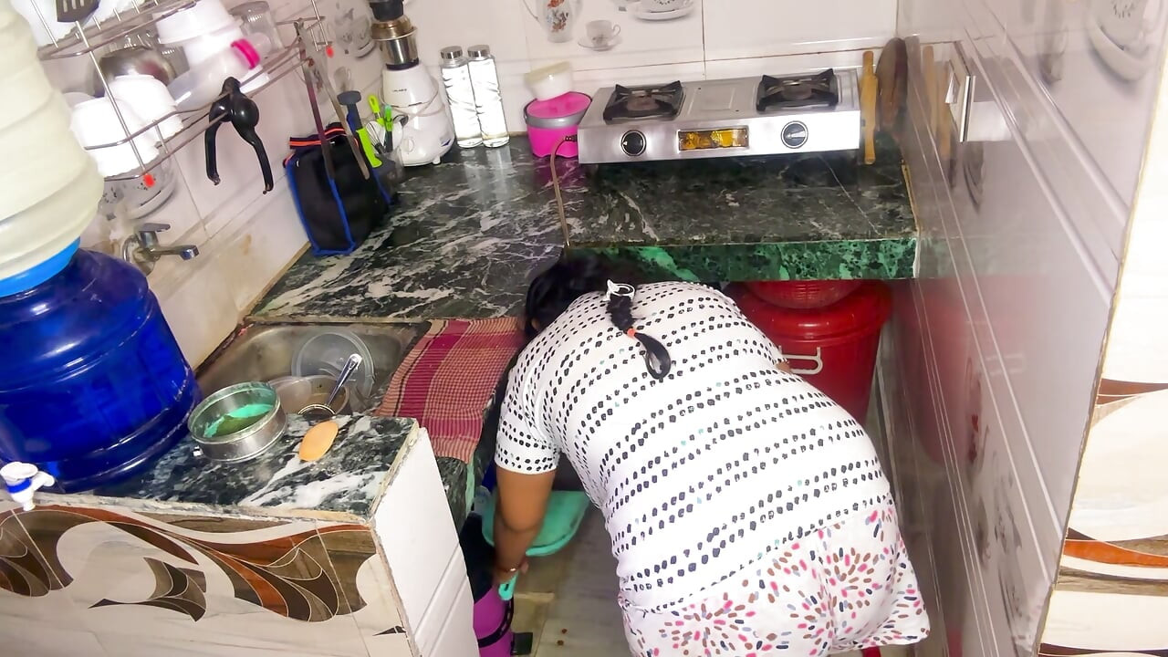 Angry Desi Maid Gets Fucked Hard by Boss in Kitchen Intense Kitchen Sex