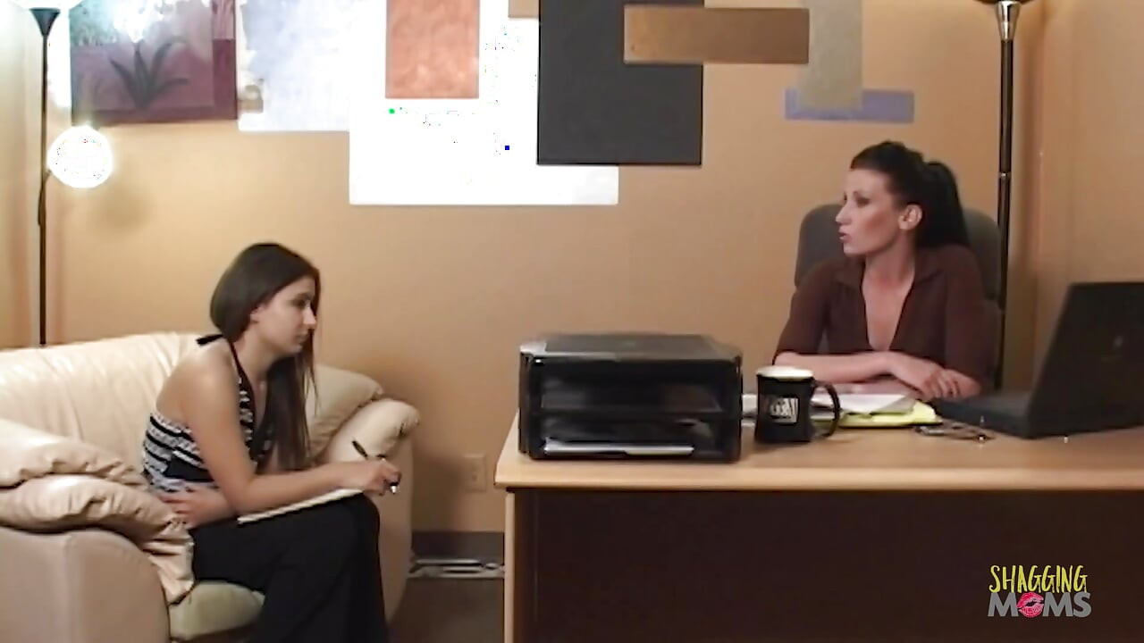 Milf shows a shy budding lesbian how to please her body with a woman