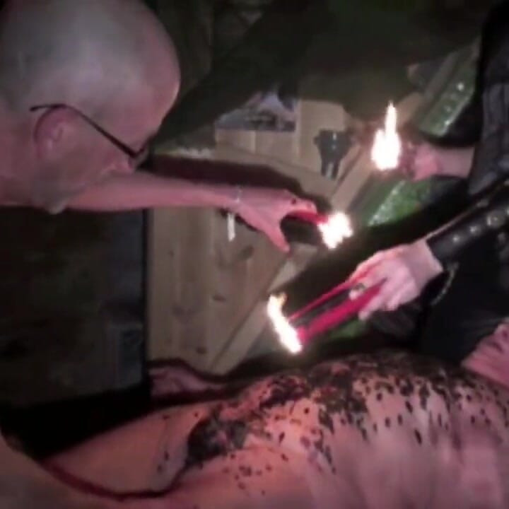 Hard fetish session for Stepdaddy by bad boy