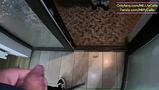 Cigar Blowjob & Ripped Pantyhose - Pussy Massage & Cum on My Downjacket