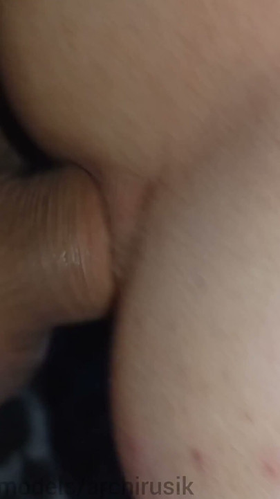 Tight Young Hole Fucked by a Dick Without a Condom to Cum! the Smooth Hot Narrow Hole of the Crossdresser of the Femboy