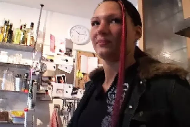 Amazing German girl gets her pussy lips sprayed with cum