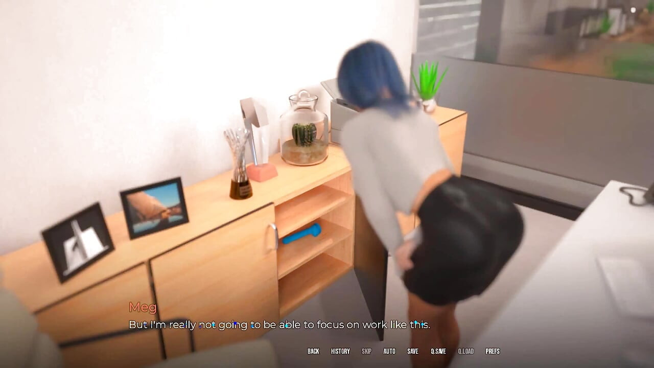 In Security: Silly Girl with Big Tits and Ass Is Sucking off Mr. Big Dick Boss Man in His Office - Episode 7