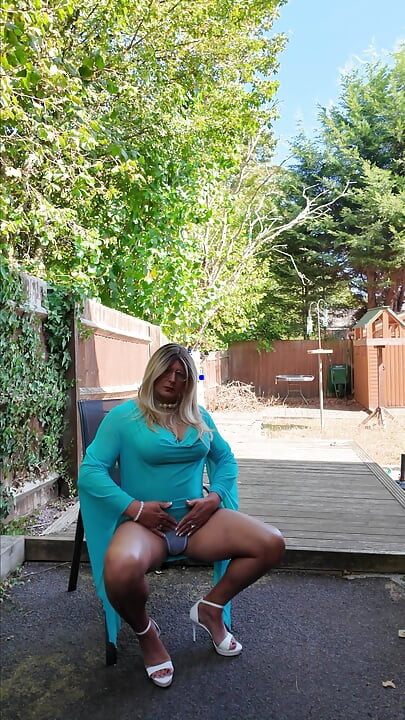 Sexy Crossdresser kellycd2022 in my sexy mesh see thru dress panties and heels
