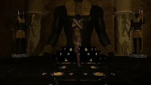 Striptease with Egyptian Style Dance
