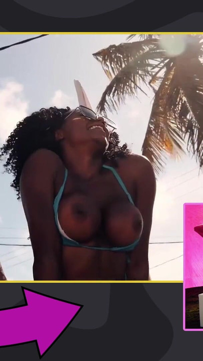 Must-share moment from "Popertane, owner of the hottest ass in Brazil, licks the pussy of a naughty young woman on a TV show!"