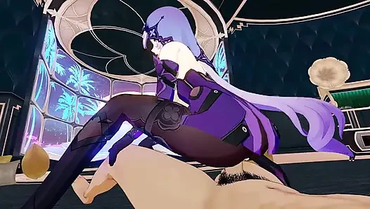 Honkai star rail - seks black swan - animasi hentai 3d