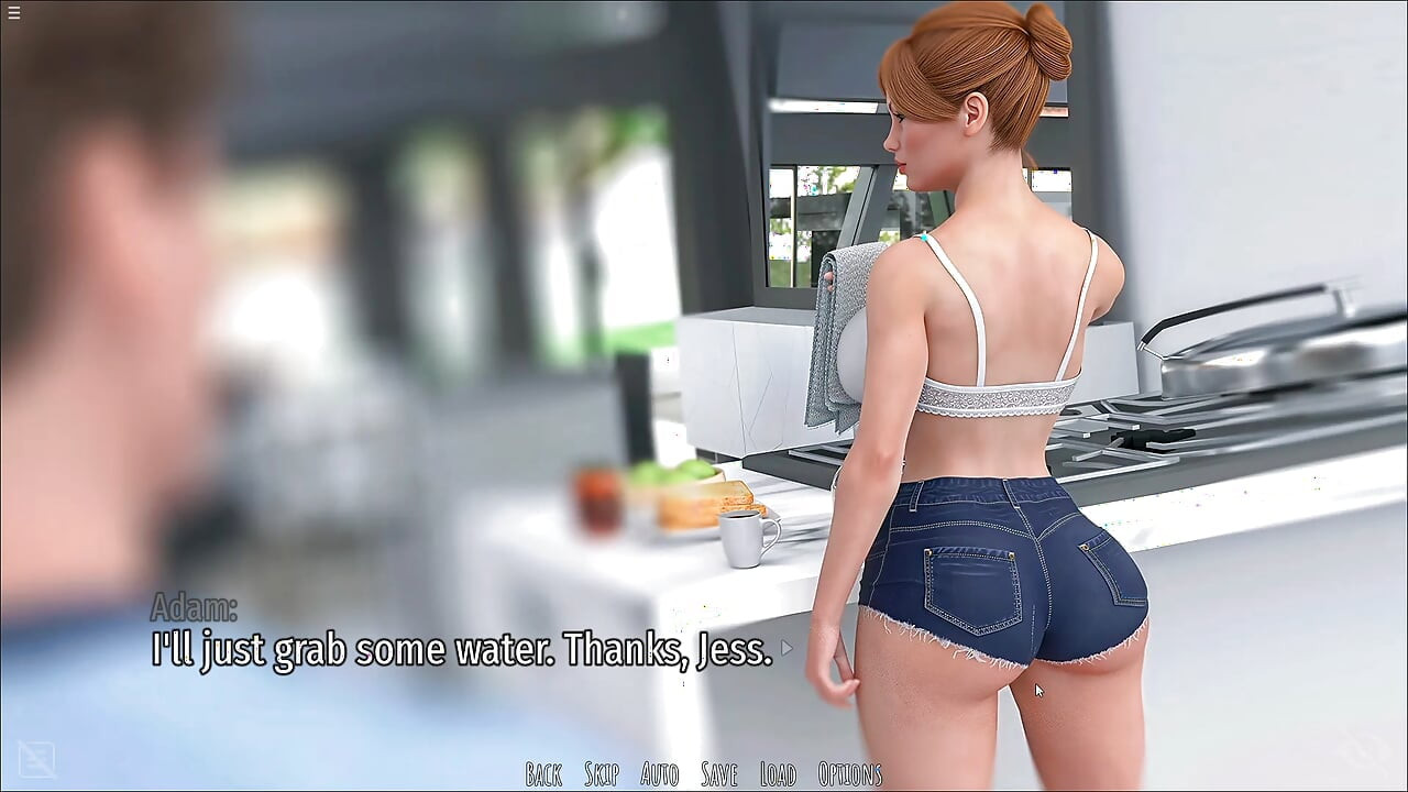 Stepmom Accidentaly Drops Coffee On Her Big Boobs In Kitchen Infront Her Stepson