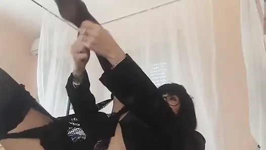 Stiefsohn... bitte gehen Sie nicht zum College .. erste massiere mich ... mmm stiefmutter ist so müde