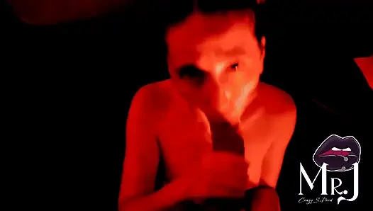 Nyx and MrJ... under a red light